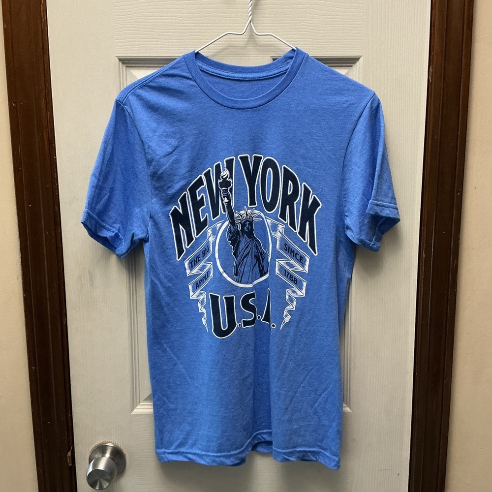 Blue New York U.S.A. Graphic T-Shirt